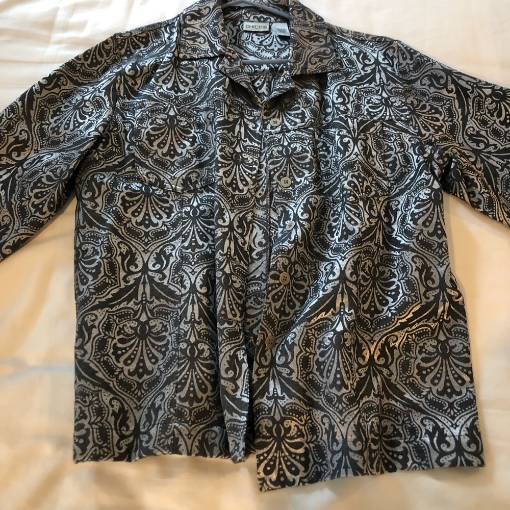 Metallic Printed Jacket